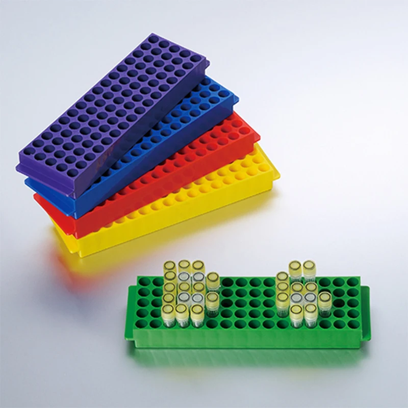 

1PC Lab 80holes Plastic 0.2ml / 1.5ml / 2ml Double Side Reversible Different Holes Pipe Holder Centrifuge Tube Rack