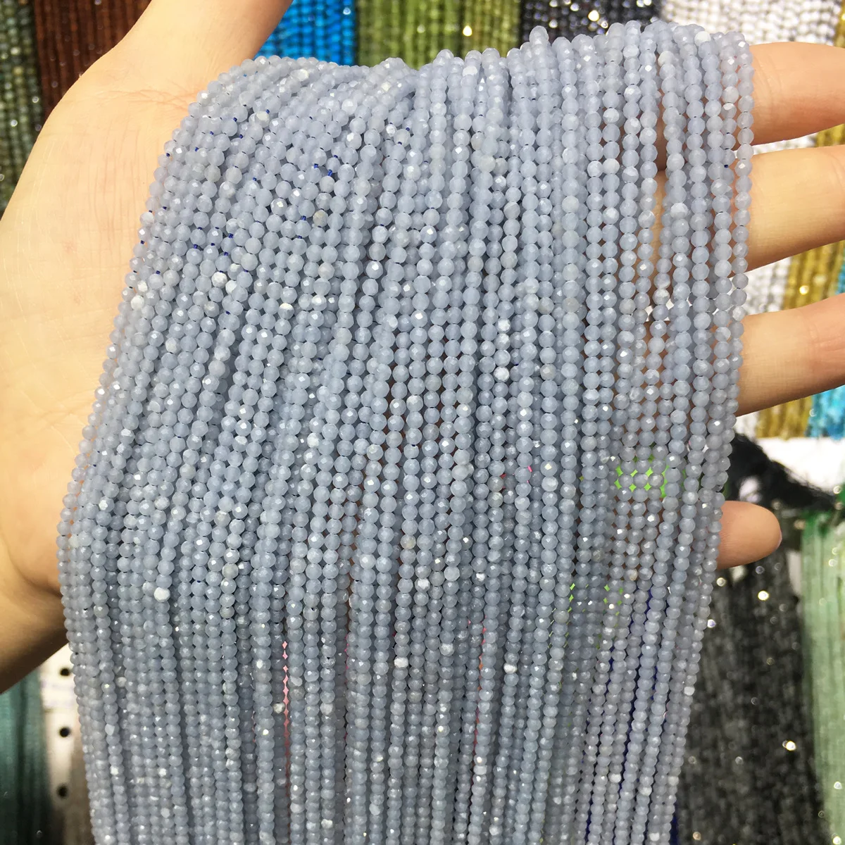 Граненые бусины Angel Stone 2 мм 3 характерные небольшого размера с отрезкой под углом