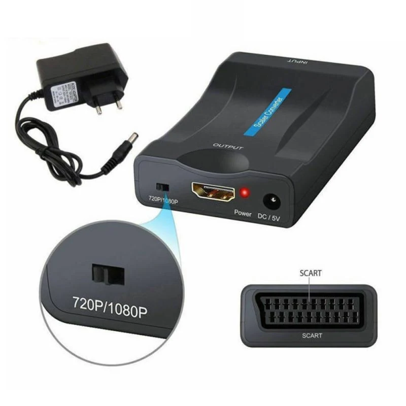 1080P SCART К HDMI совместимый Видео Аудио кабель Signa AV адаптер для смартфона HD TV DVD Sky Box STB