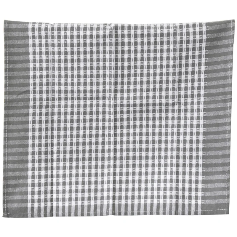 

Cotton Waffle Gray Tea Towel Napkin European and American High-End Hotel Western Restaurant Napkin Cloth Home Kitchen Napkin