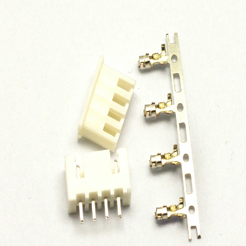 

100 наборов/лот XH2.54 2,54 мм 4 контакта 4P прямая игла 180 градусов контактный разъем + клемма + Корпус коннектор