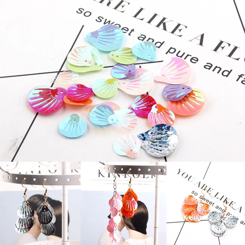 Rayon sequins Earrings pendant pieces DIY accessories materials Korea personality with hole 120 | Украшения и аксессуары