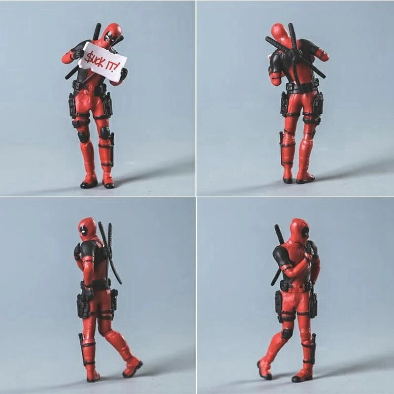 

Disney Marvel Deadpool Model Action Figures Toy Mini Doll Cartoon Anime Movie Figurine PVC Collection Car Decoration Kids Gift