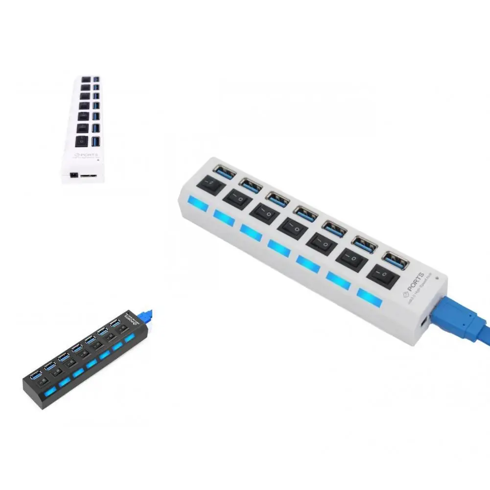 

ABS удобный широкоформатный адаптер USB 3,0, компактный расширительный USB-драйвер бесплатно для ПК