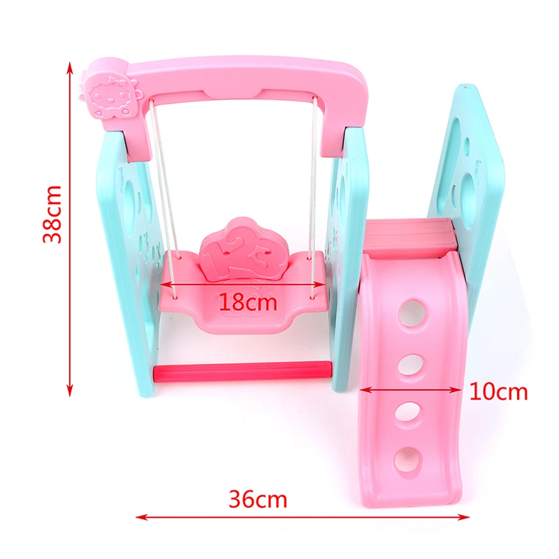 

Simulation Dollhouse Swing Slide for 25cm Baby Doll Furniture Toy Swing Toys Set Doll Furniture Doll Accessory
