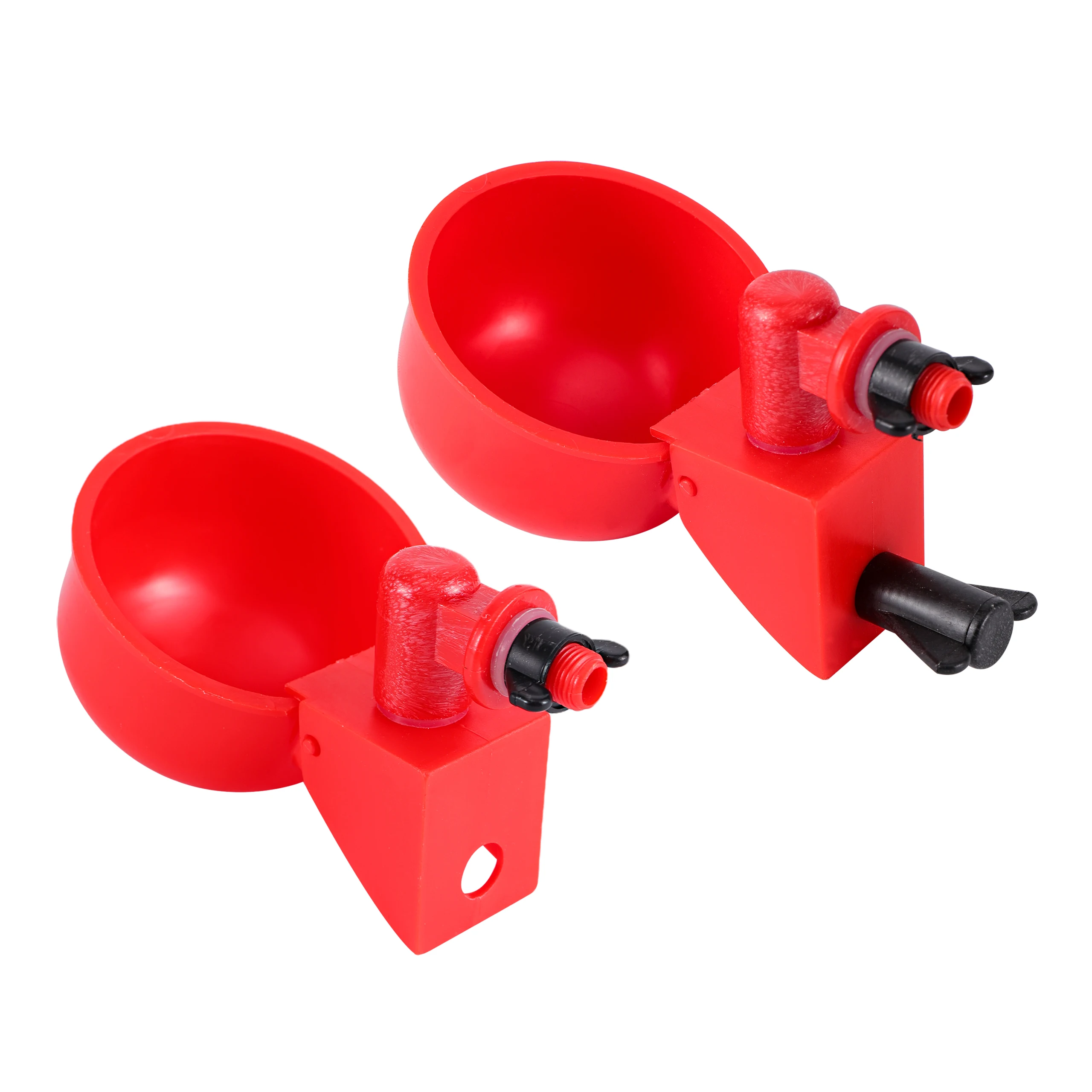 

50 шт. Чашка поилка для курицы автоматическая поилка для курицы пластиковая чашка для воды для птицы чаша для питья с крепежным винтом