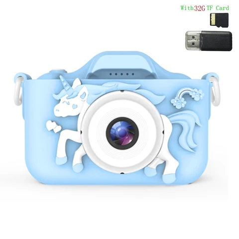 Детская Цифровая камера для детей 1080P 2,0 дюйма HD видеокамера s игрушка для детей подарок на день рождения для девочек и мальчиков