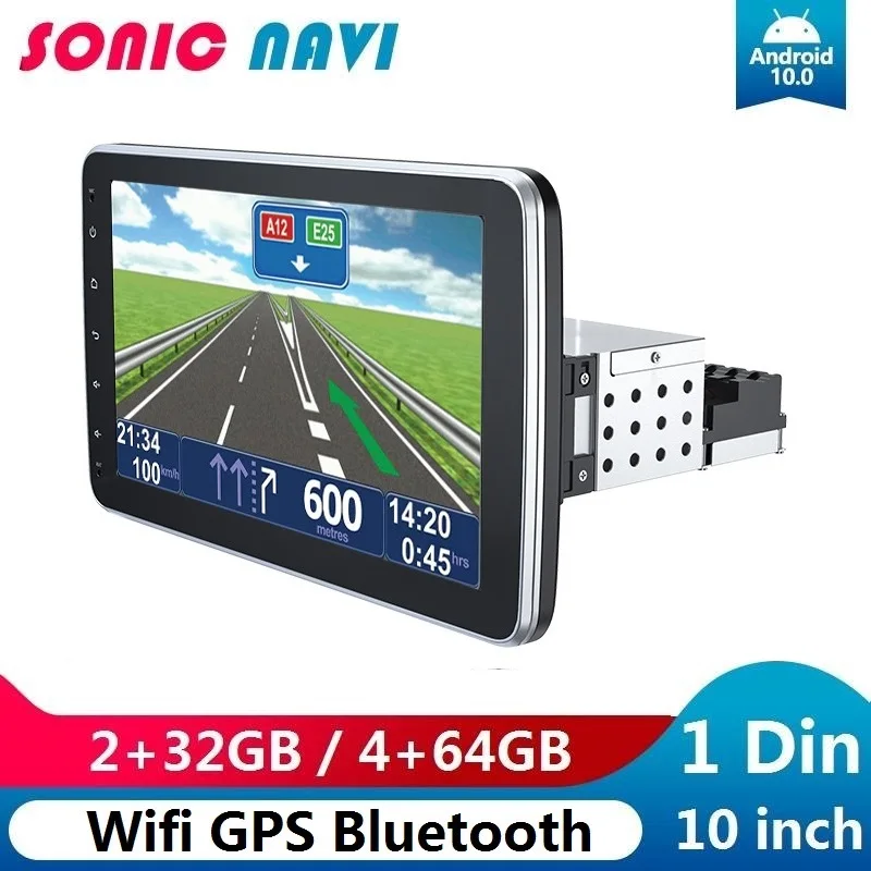 

Автомобильный радиоприемник SONICnavi, 1Din, 360 Поворотный экран, Android, GPS, Wi-Fi, Bluetooth, IPS, 2 Гб, 32 ГБ, 4 Гб, версия Carplay, Android, авто