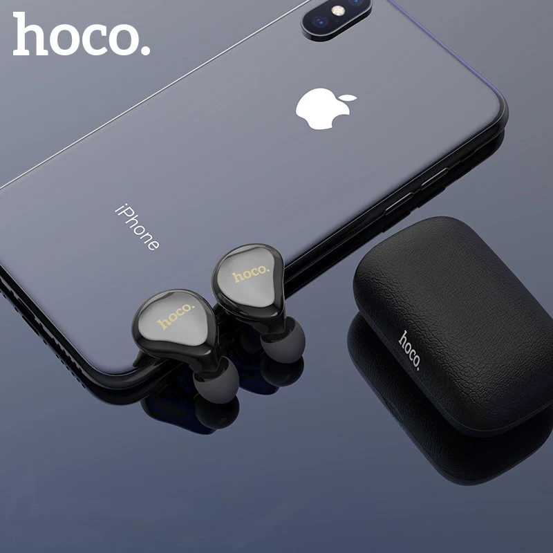 HOCO Wireless Bluetooth Earphone 5.0 CSR Twins Headsets A2DP Avrcp Stereo Sound Handsfree TWS Earbuds With Power Box | Электроника