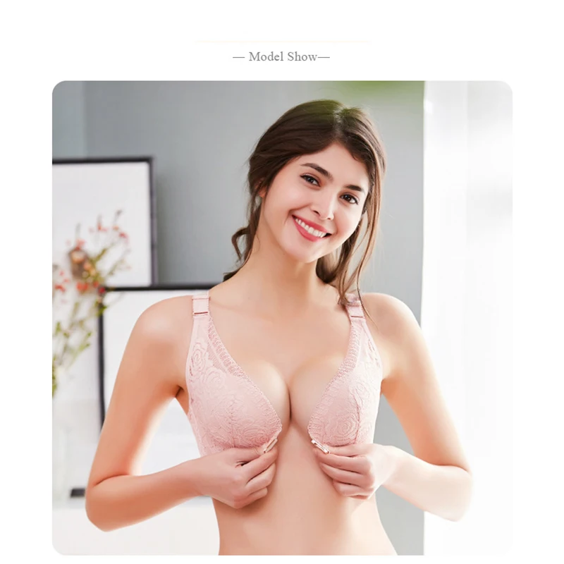 Кружевные бюстгальтеры с застежкой спереди чашка большого размера сексуальный