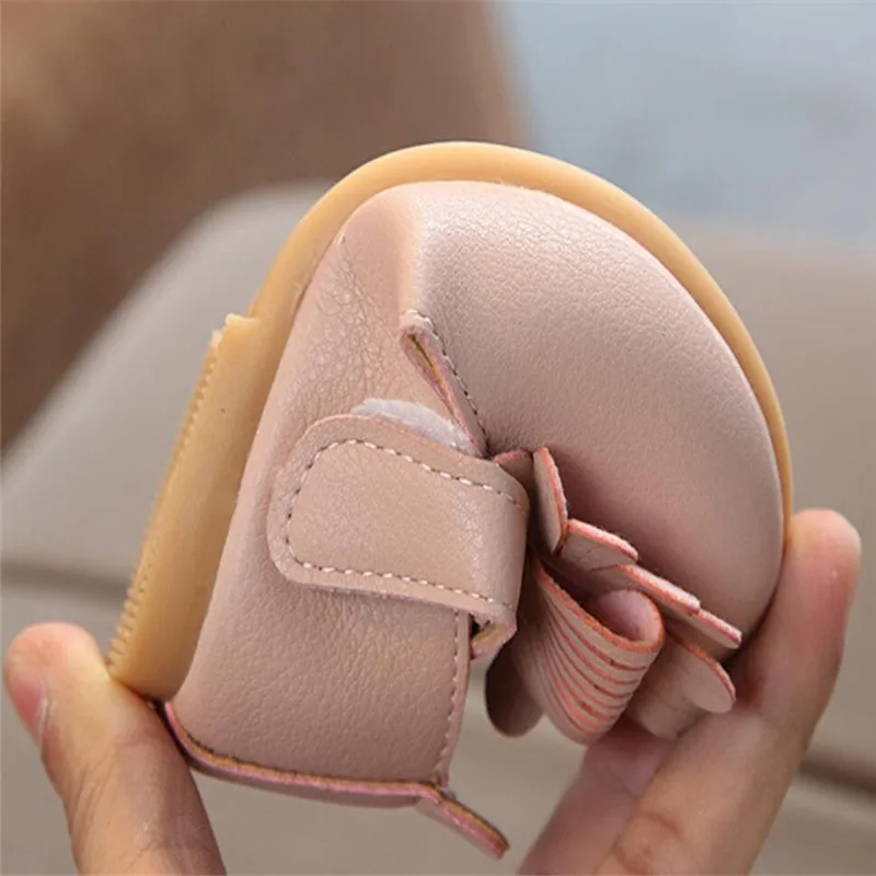 Детские летние сандалии для девочек кожаные пляжные принцессы с резиновой