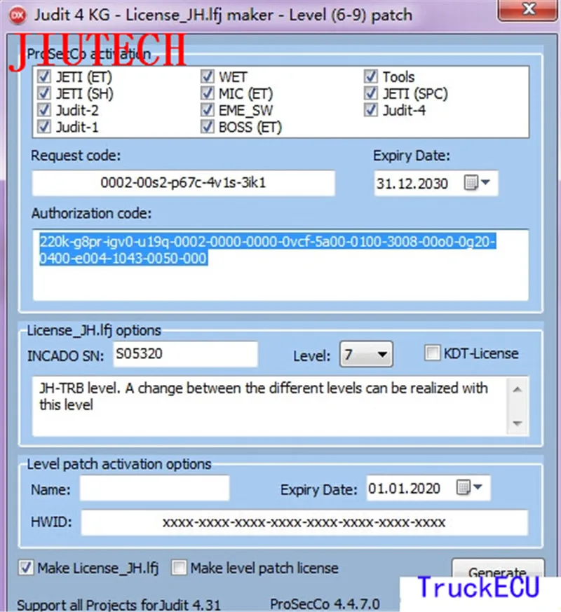 

Forklift software Judit Keygen License Maker with Level 6-9 Patch