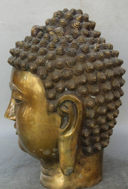 WBY 925 + 14 &quotАнтичный Тибетский буддизм медь Шакьямуни Амитабха статуя бюста и