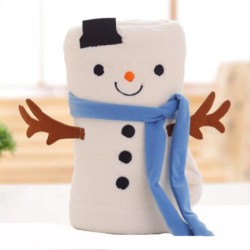 Рождественское покрывало подушка в форме Санта Клауса Коралловое мягкое