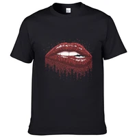 new 3d sexy red lips printed t shirt women summer o neck short sleeved top funny dress style casual breathable sportswear