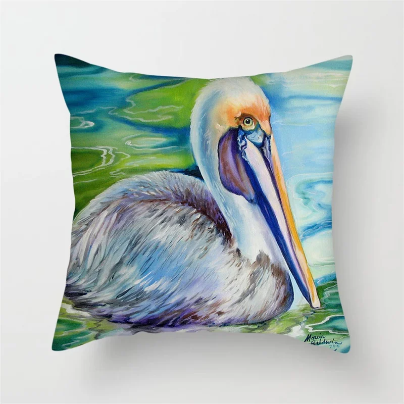 Fuwatacchi масляная живопись наволочка с животными для домашнего дивана Декор лошади