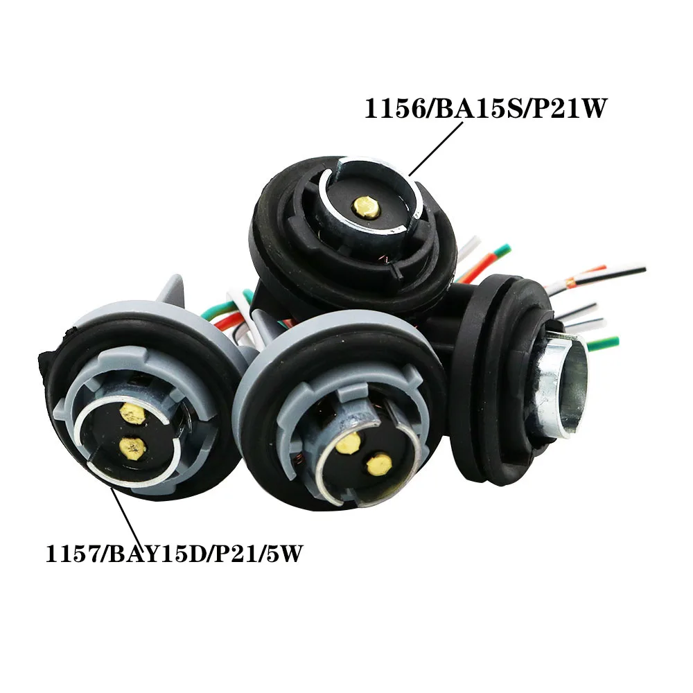 

2 шт. S25 1156 BA15S 1157 BAY15D авто светодиодный лампы розетка адаптер держатель