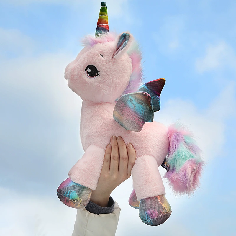 

Fuzzy Unicorn Plush Toy Angel Unicorns Stuffed Doll Sweet Plushie Fantasy Kids Girlfriend Valentines Day Gift 4 Sizes