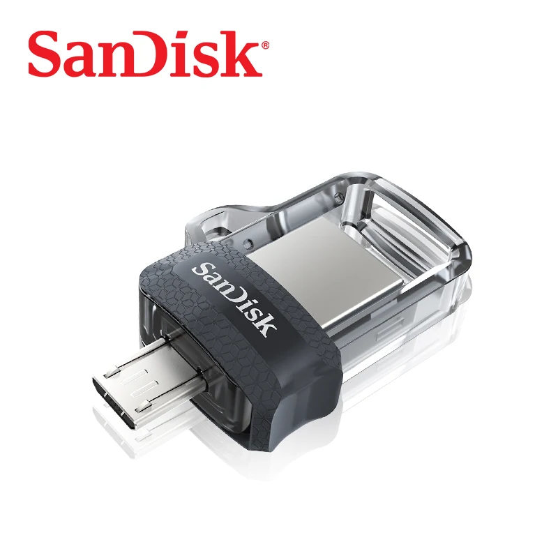 Подлинная SanDisk 3 0 OTG USB флеш накопитель 64 Гб двойной мини ГБ накопители для ПК и
