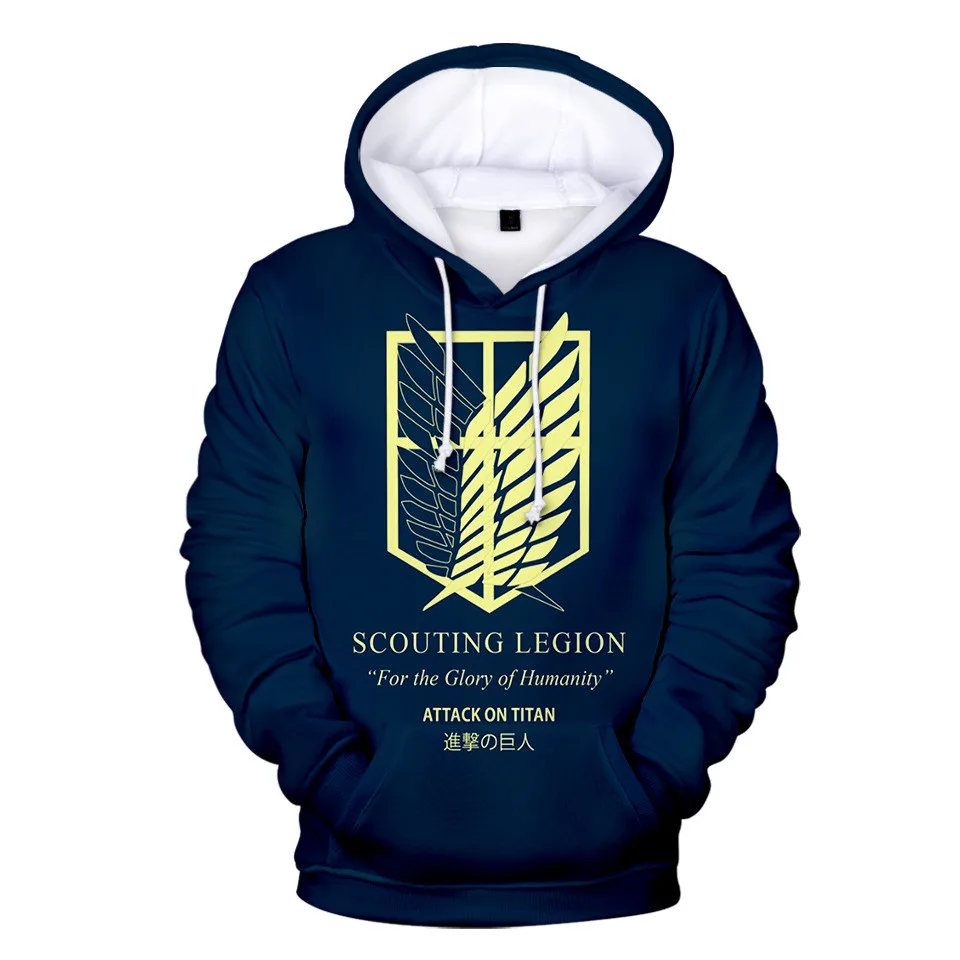 

Толстовка с капюшоном в стиле аниме «атака на Титанов»