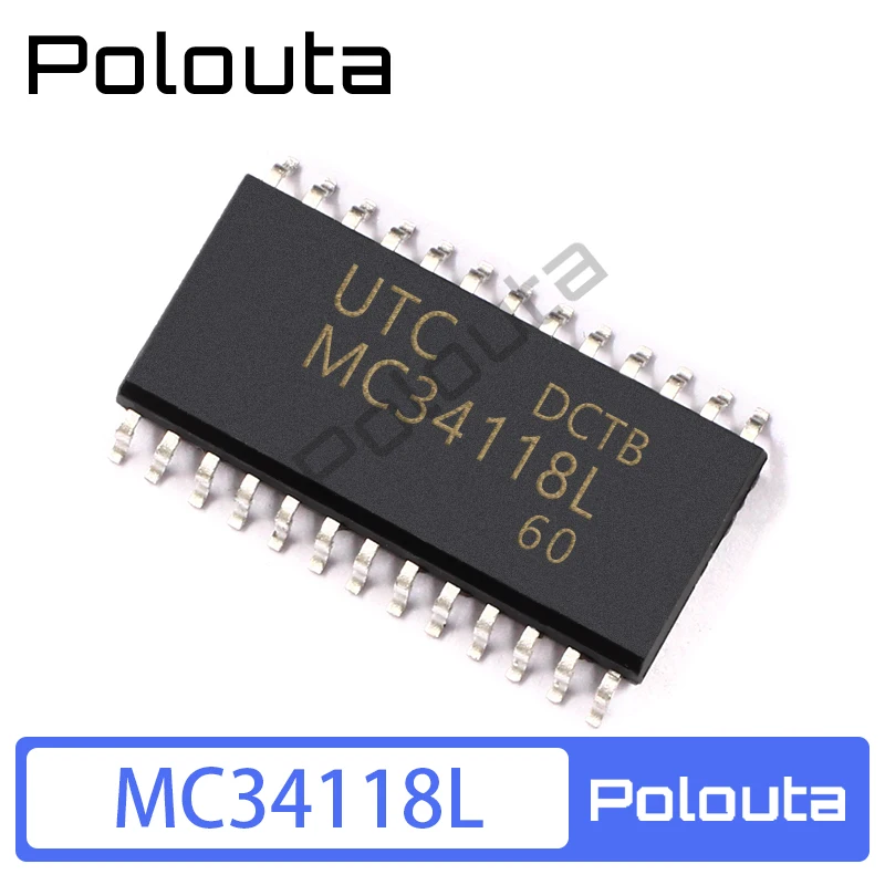 

10 Pcs MC34118L SOP28 Audio Amplifier/Voice Switching Speaker Integrated Circuit Electic Acoustic Components Kits Arduino Nano