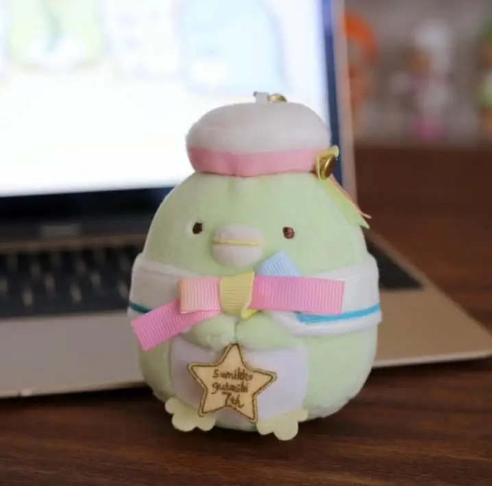 1 шт. новые творческие Kawaii с украшением в виде банта шляпа Сумико гураши Сан-х подвесные плюшевые игрушки Рождественский подарок на день рождения