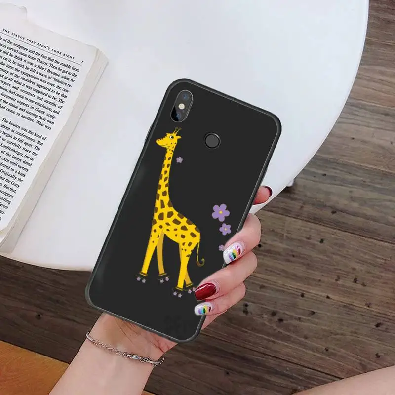 

Cute Cartoon Giraffe lovely Phone Case For Xiaomi Redmi mi note max 3 5 6 8 9 10 t S SE lite pro Soft Silicone Shell Cover Funda
