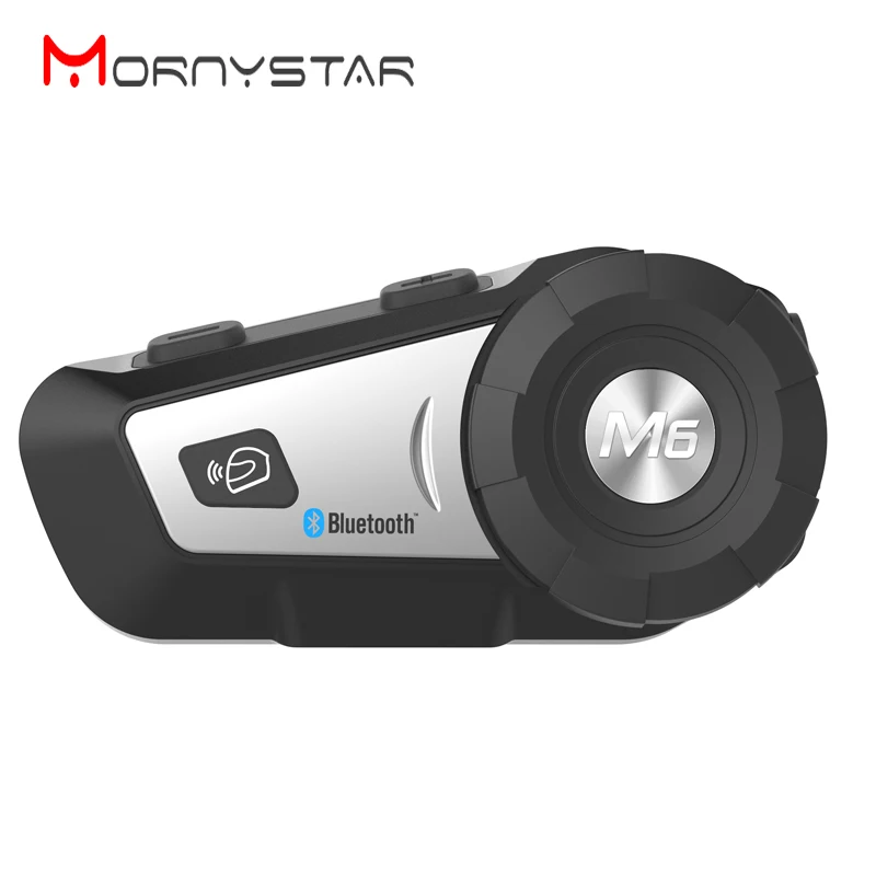 2 шт. M6 водонепроницаемый мотоциклетный мото беспроводной Bluetooth шлем домофон гарнитура с FM радио шлем гарнитура для мотоциклиста
