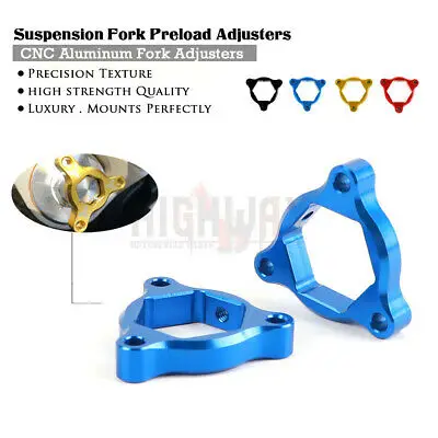

Motorcycle Accessories 22mm CNC Suspension Fork Preload Adjusters For Ducati Hypermotard 796 1100 EVO