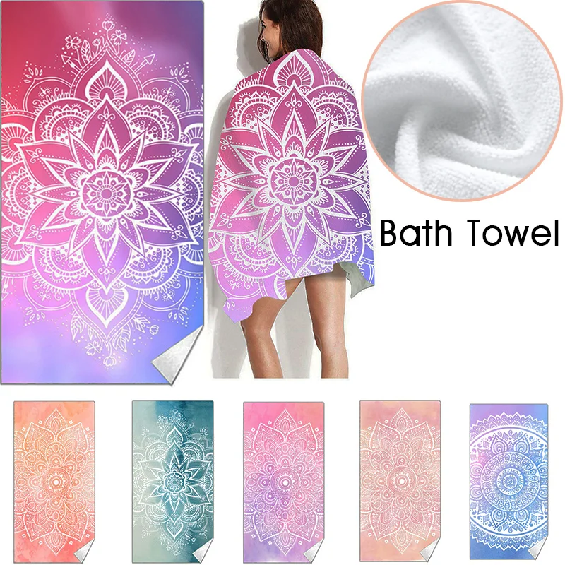 

Boho Mandala Quick Dry Beach Mat Surf Poncho Microfiber Bath Towel No Sand Free Large Beach Towels Xxl Beach Towel for Adults