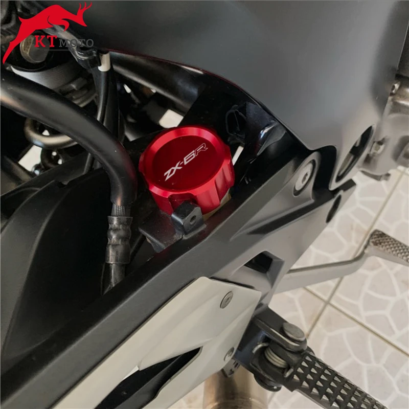 Крышка Резервуара тормозной жидкости для Kawasaki Ninja ZX6R 636 ZX-6R 2007-2016 | Автомобили и