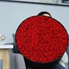 

Wholesale Luxury Round big flower boxes Gift 99 Roses Preserved Roses Flower Box forever gifts for wedding