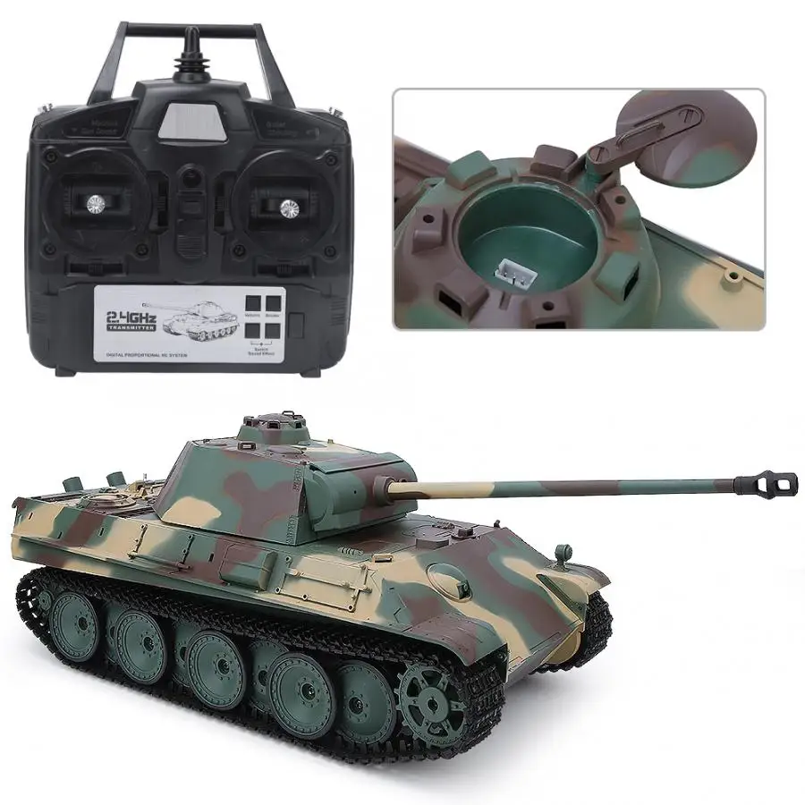 HENG LONG RC Tank 1/16 2.4G Electric Remote Control German Jagdpanther Model 6.0 Simulation Military Battle Toy | Игрушки и хобби