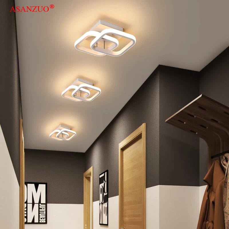 

Modern Ceiling Lamp For Home Led Lustre Black&White Small Led Ceiling Light For Bedroom Corridor Light Balcony Lights Luminaires