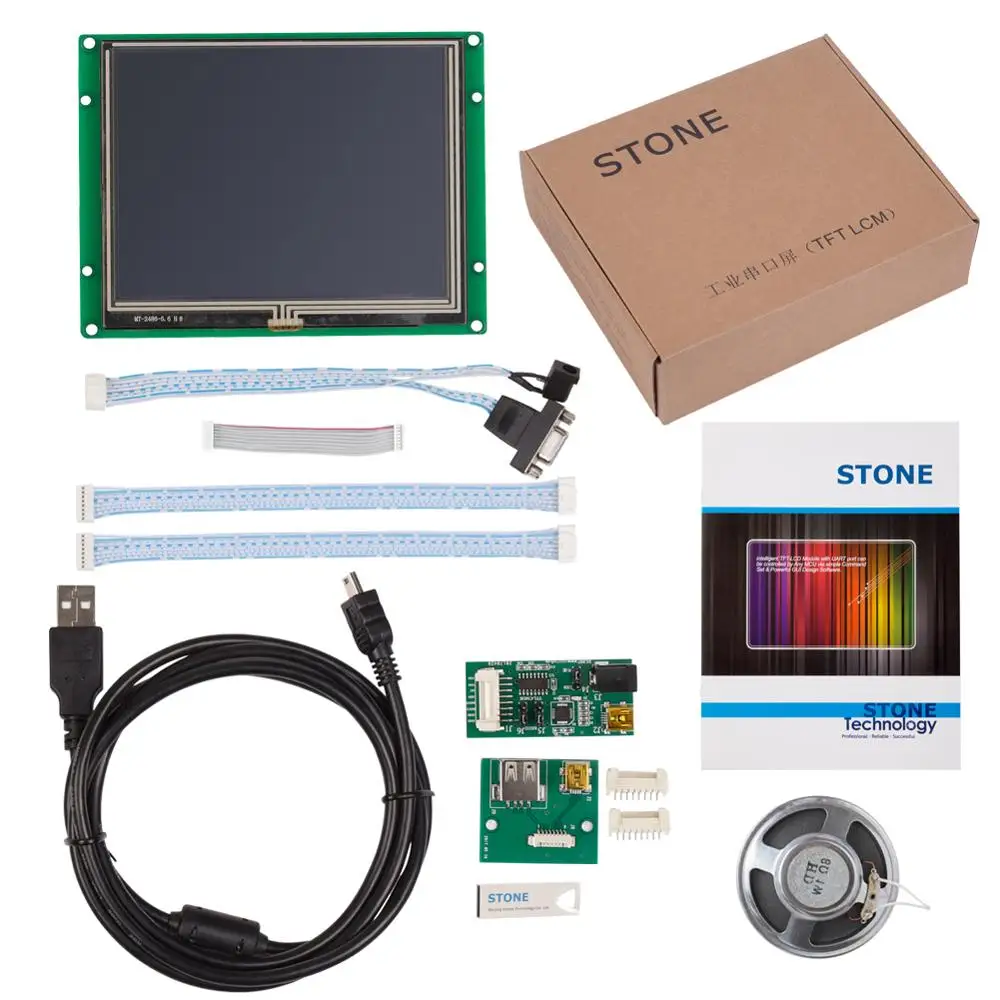 Intelligent Touch Display TFT LCD 5.6 inch with Controller Board + Program for Any Microcontroller 100PCS | Электронные