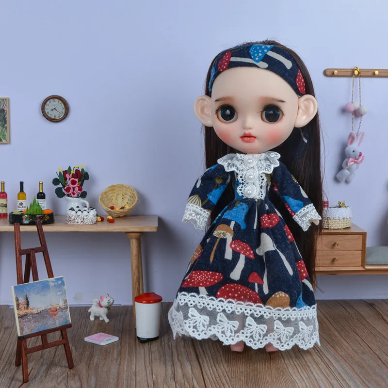 1/6 Blyth Dolls одежда платье для 30 см NBL Ball Jointed восхитительная Одежда Набор BJD куклы