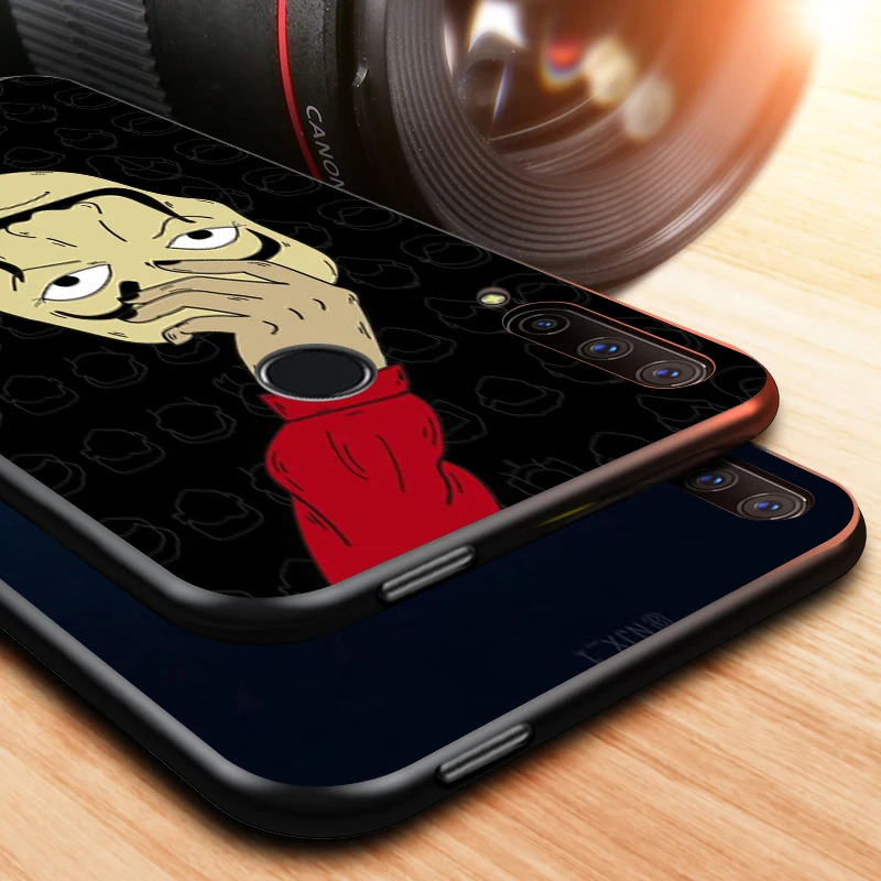 

Black Soft TPU Cover Movie La Casa De Papel for Honor 9X 9 Lite 8S 8C 8X 8A 8 2019 2020 7A 7S 7C Pro Phone Case