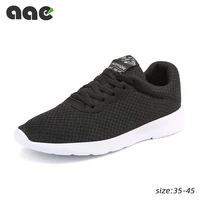 fashion men black sneakers breathable casual shoes mesh soft jogging tennis mens shoes summer light couples running shoes women