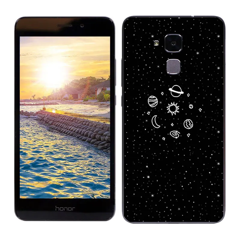 Чехлы для Huawei Honor 5C /Honor 7 Lite Мягкая силиконовая задняя крышка с рисунком бобы Honor7