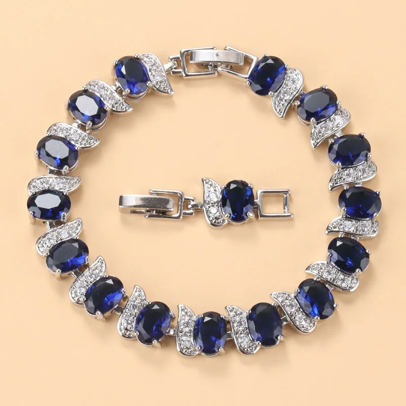 Женский многослойный браслет цепочка с цирконом серебристого цвета|jewelry quartz|jewelry