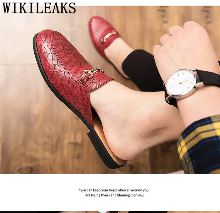 Кожаные тапочки; Мужская обувь; пляжные сандалии для мужчин; zapatos de los hombres zapatillas; дизайнерские шлёпанцы; модная пляжная обувь; шлепанцы