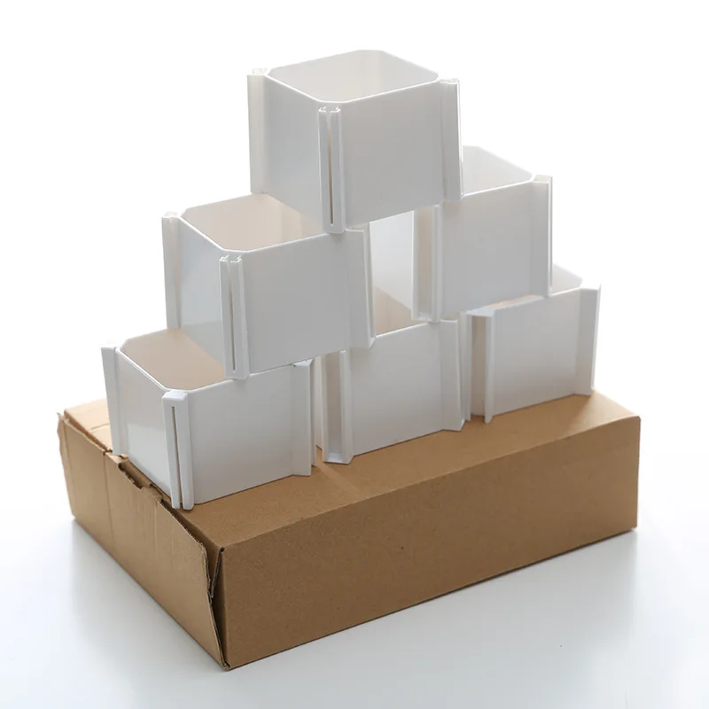 

6 Pcs Honeycomb Drawer Sorting Partition Household Underwear Socks Plastic Drawer Compartment Storage Box Classification