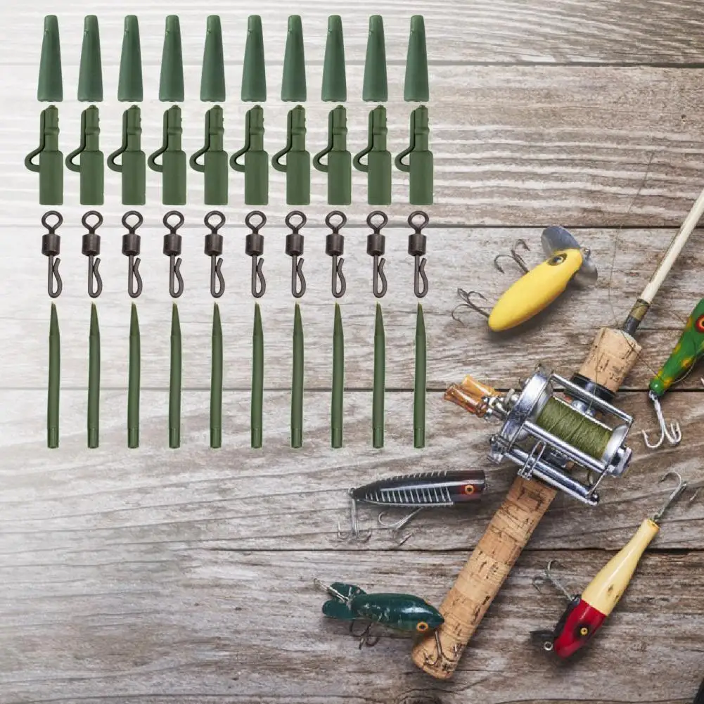 

Fishing Tools Lightweight Rolling Swivels Anti-Entanglement Sleeves Tail Rubber Carp Lead Clip Fishing Accessories