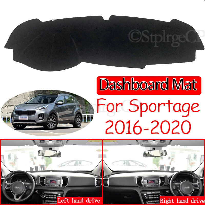 

Противоскользящий коврик для Kia Sportage 2016 2017 2018 2019 QL, накладка на приборную панель, Солнцезащитный коврик, ковер, анти-УФ аксессуары для автомо...