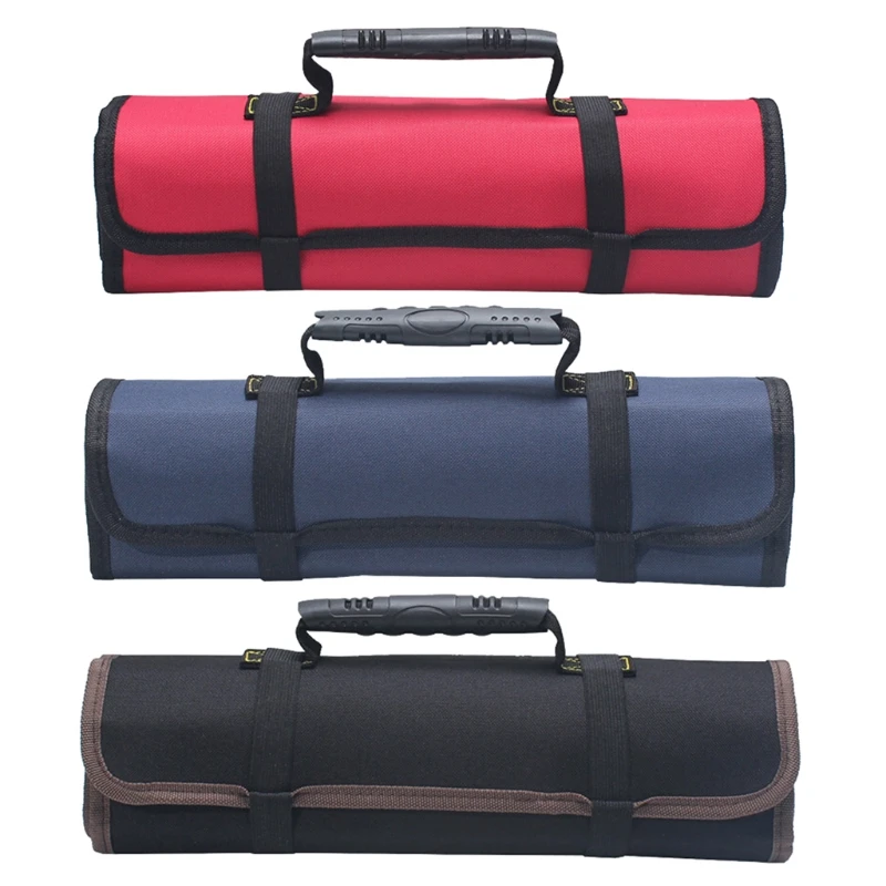

H58B Car Storage Oxford Canvas Roll Car Repair Tools Storage Bag Organizer Portable Diagnostic Tools Auto Organizer