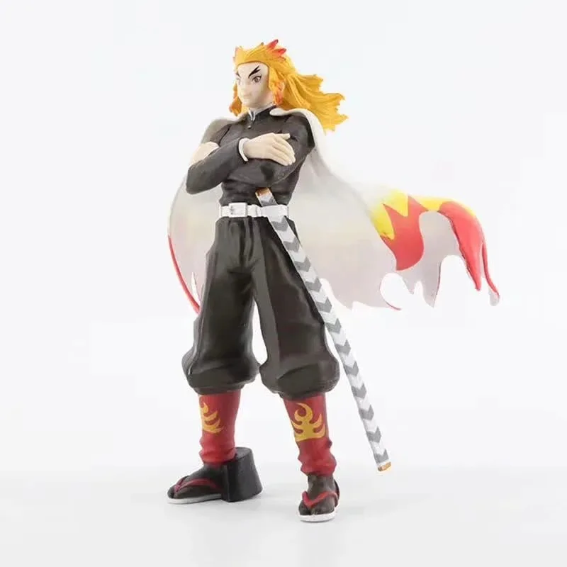 

18.5cm Demon Slayer Rengoku Kyoujurou PVC Action Figures Toys GK Anime Kimetsu No Yaiba PVC Figurine Toy