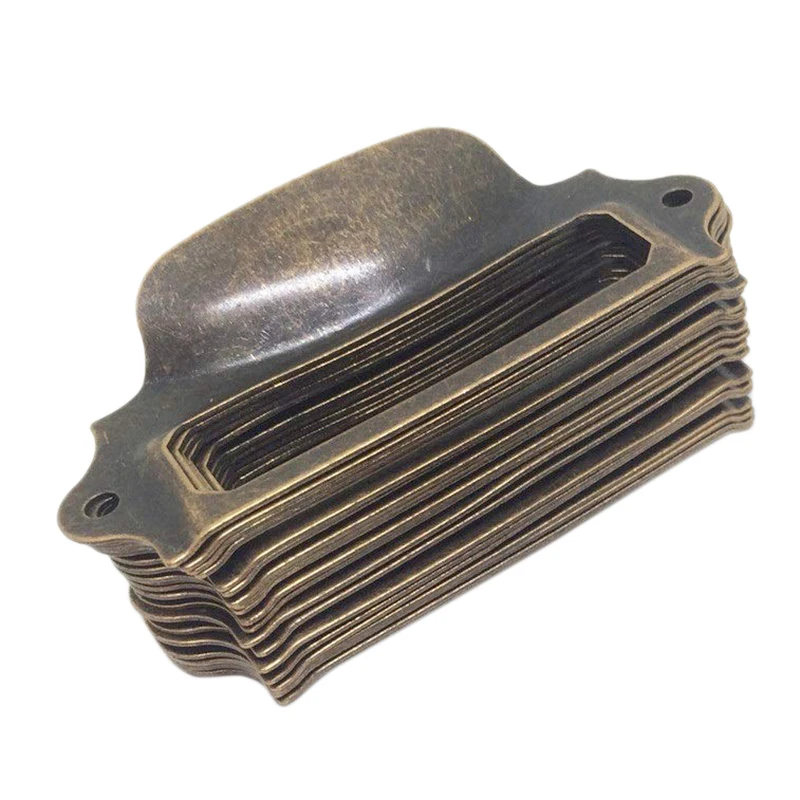 

Выдвижной ящик из античной бронзы держатель для карт, 69x30 мм, 30 шт., выдвижной ящик рамки для этикеток/карточка держатель для карт/бирка/ручка...