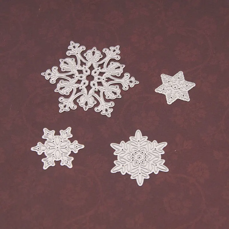 

4 шт./лот резки металла высечки снежинки день рождения скрапбукинг бумага ремесло ручной работы карты Альбом перфорация искусство резак