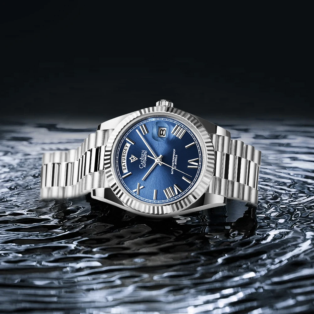 

2021 New CADISEN Top Brand Luxury Men's Automatic Mechanical Watches Miyota 8285 Stainless Steel Waterproof Watches Reloj Hombre