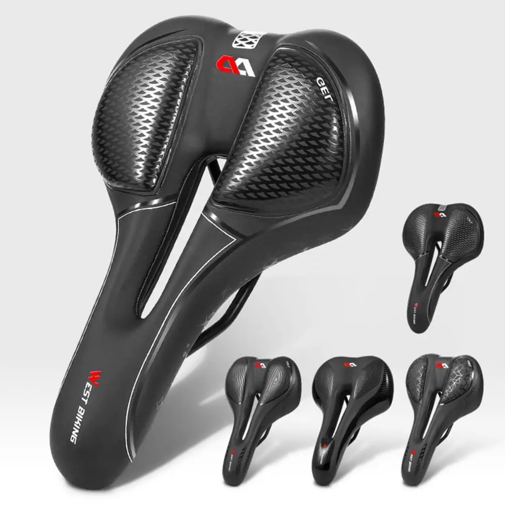 

Hollow Bicycle Saddle Waterproof Sponge Arc Suspension Bow Bike Saddle Bike Part